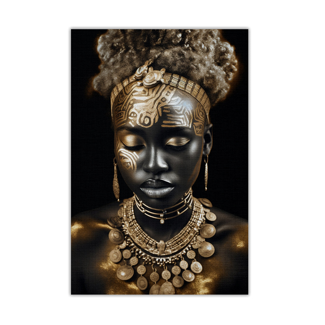 Canvas | Familia Africana | 1 | Decoración Interior | Impresion Digital | Tensado | Bastidor de Madera | Listo para Colgar | Varias Medidas | Minimalista Moderno | Ideal para Regalo, Hogar, Oficina