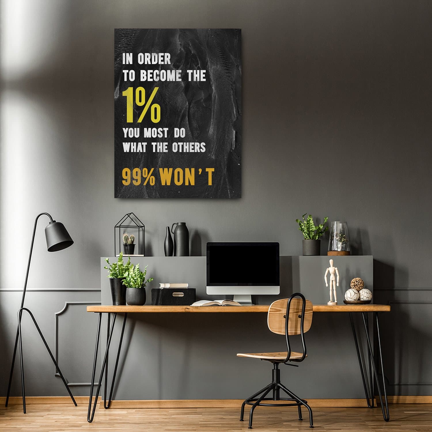 Cuadro Canvas Frases Motivacionales 1% - Maxigráfica Shop