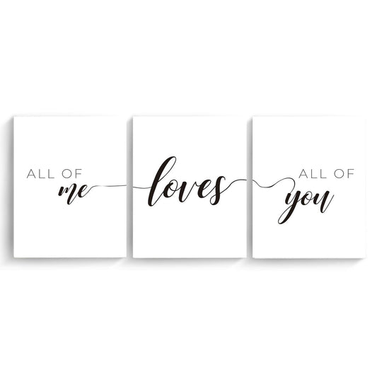 Canvas Compuessto ALL OF ME LOVES ALL OF YOU - Maxigráfica Shop