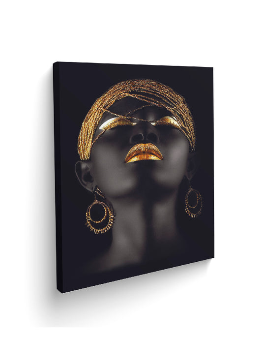Mujer Africana Oro Cuadro decorativo - Maxigráfica Shop