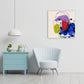 Colorfull Woman Face Cuadro Decorativo abstracto - Maxigráfica Shop