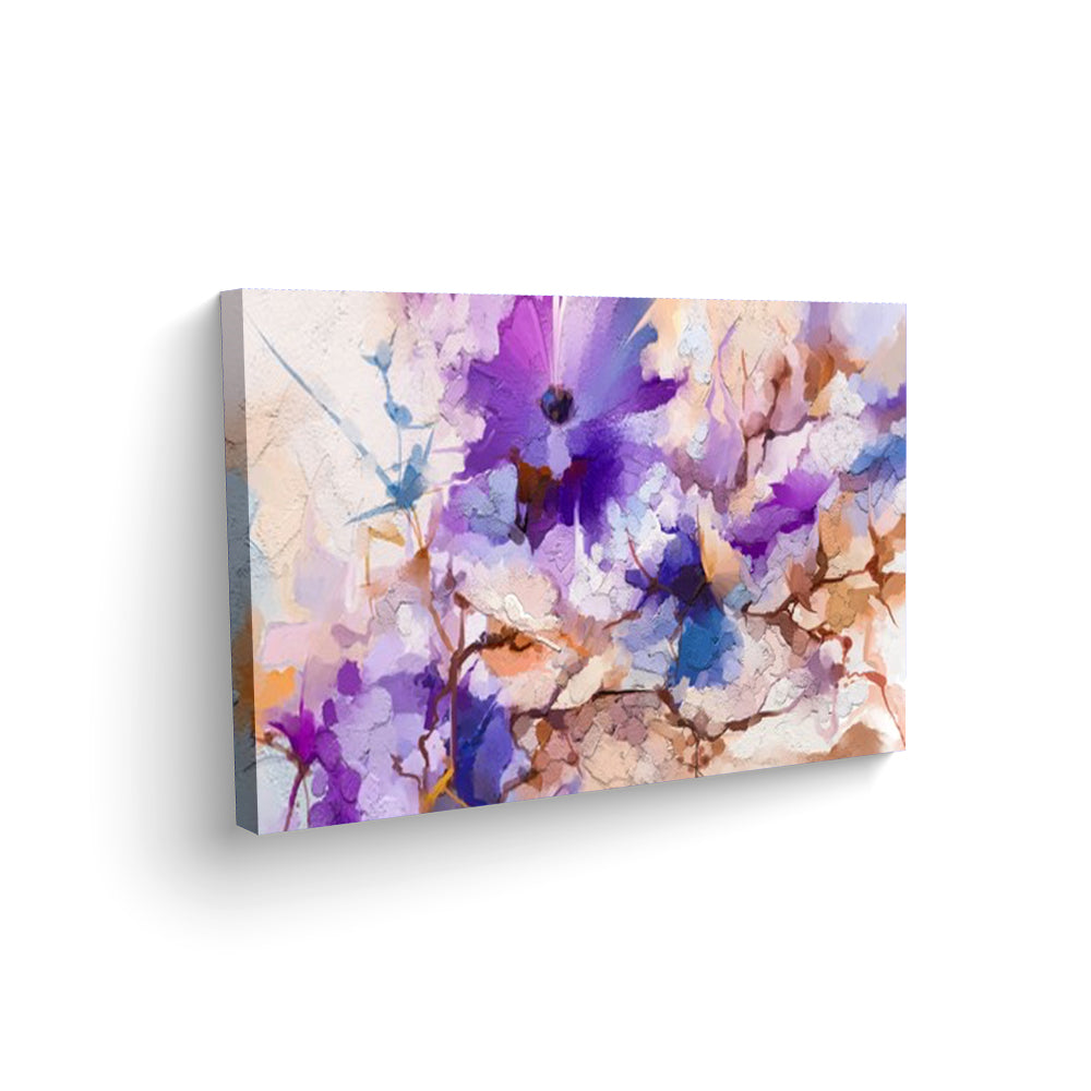 Purpura Natural Flor A Pincel Cuadro Decorativo - Maxigráfica Shop