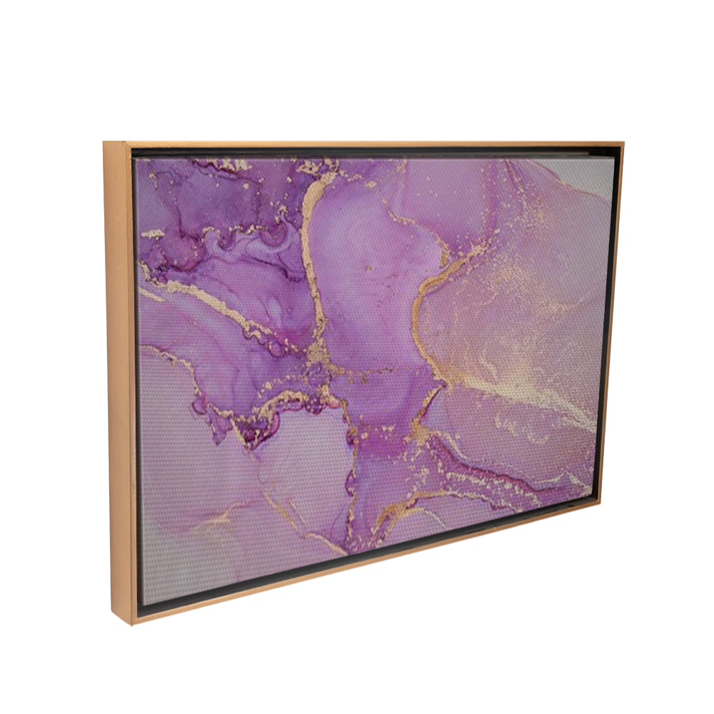 Gold & Purple Cuadro Decorativo + Marco Flotado - Maxigráfica Shop