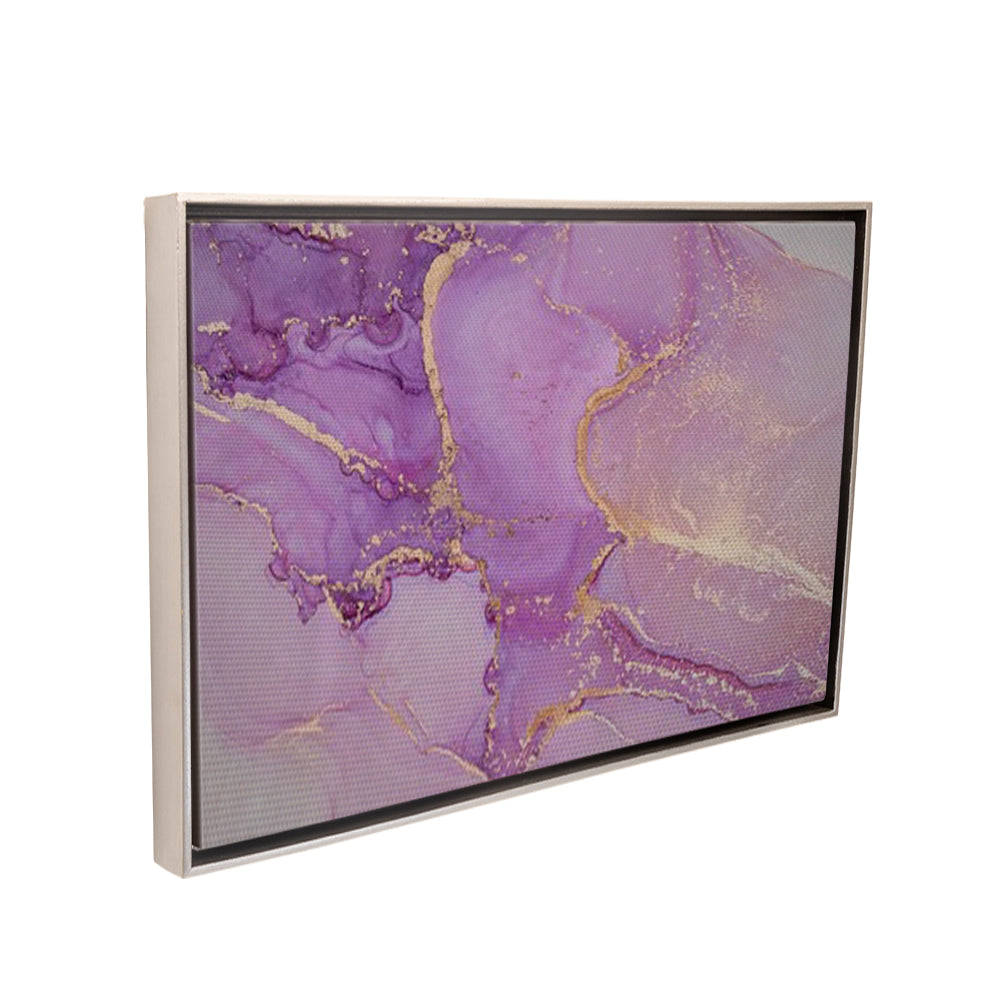 Gold & Purple Cuadro Decorativo + Marco Flotado - Maxigráfica Shop