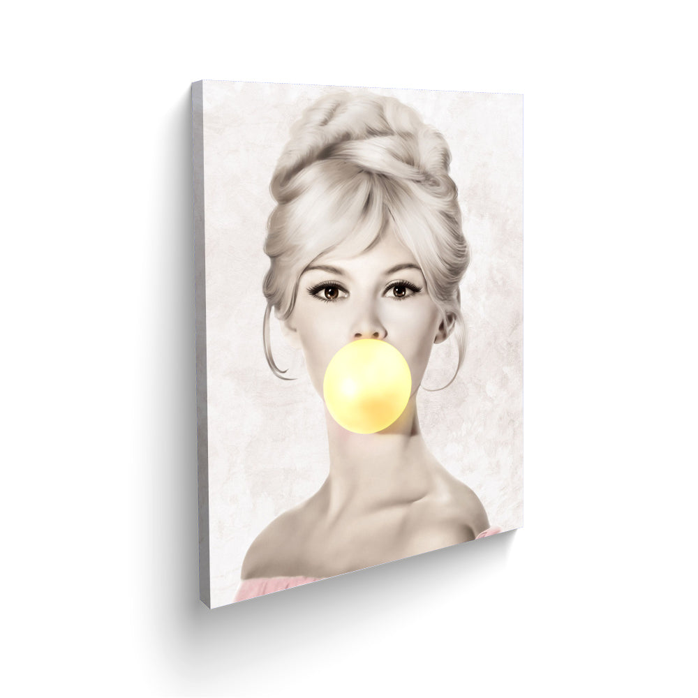 Brigitte Bardot Bubble Gum Cuadro decorativo - Maxigráfica Shop