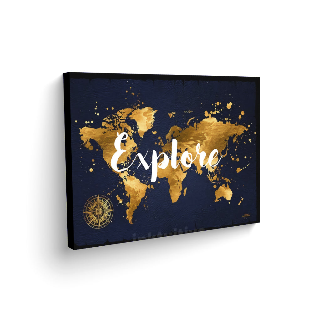 Explore Map Cuadro decorativo - Maxigráfica Shop