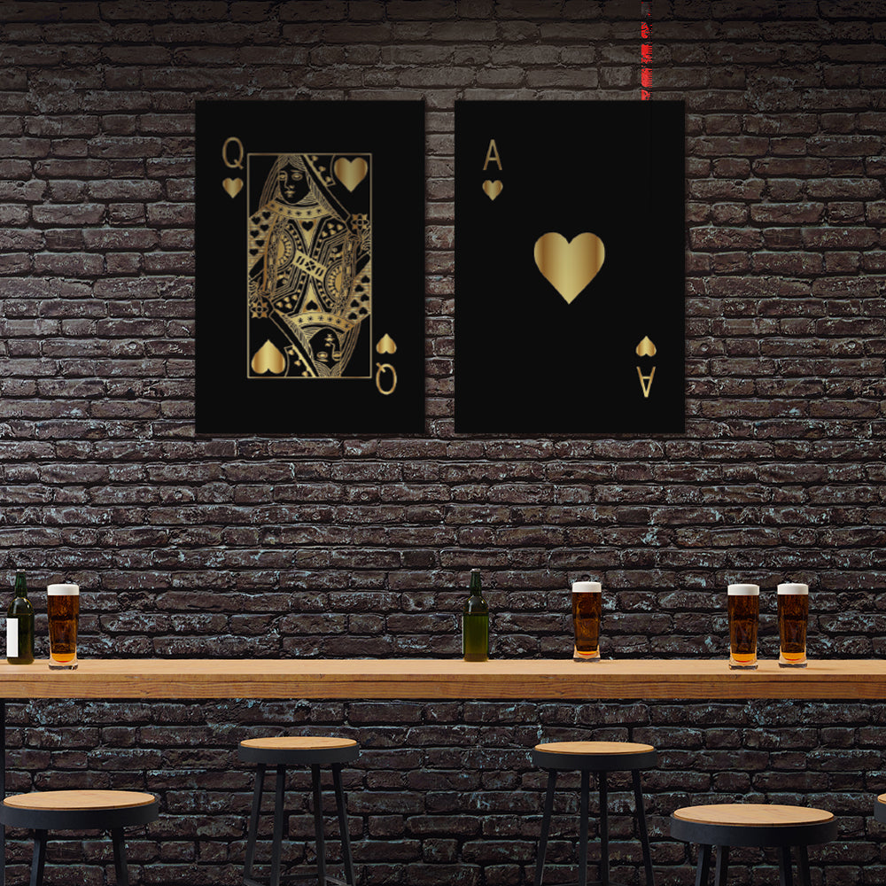 Queen & A Poker Set Decorativo - Maxigráfica Shop