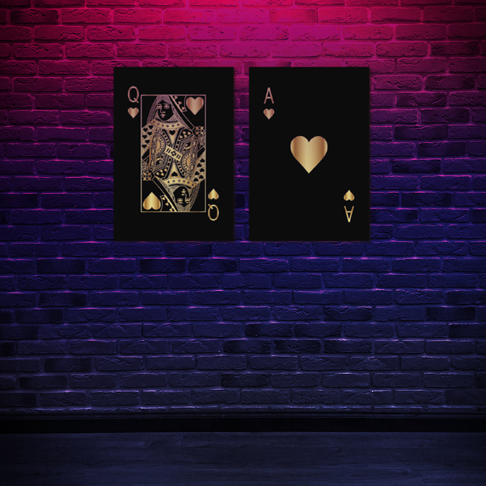 Queen & A Poker Set Decorativo - Maxigráfica Shop