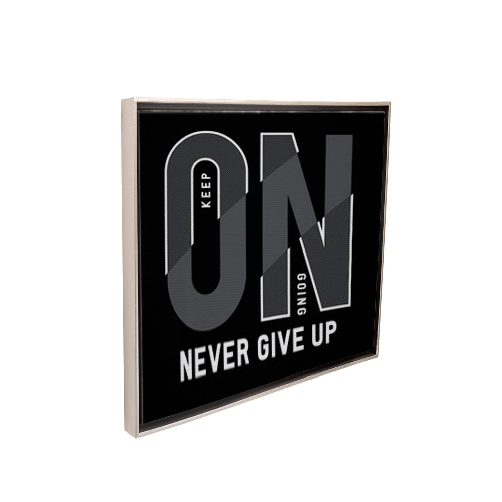 Never Give Up Canva Motivacional - Maxigráfica Shop
