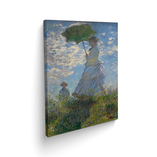 Canvas Claude Monet Mujer Con Sombrilla - Maxigráfica Shop