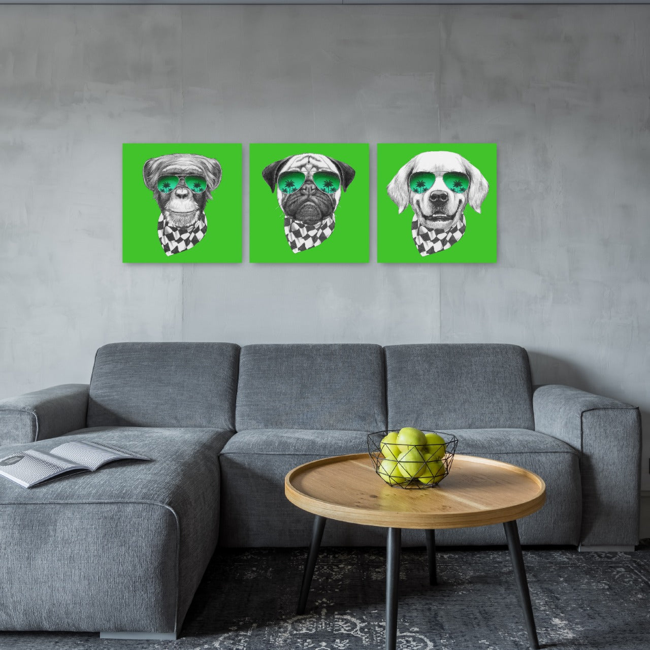 Set Dog Life cuadros decorativos - Maxigráfica Shop