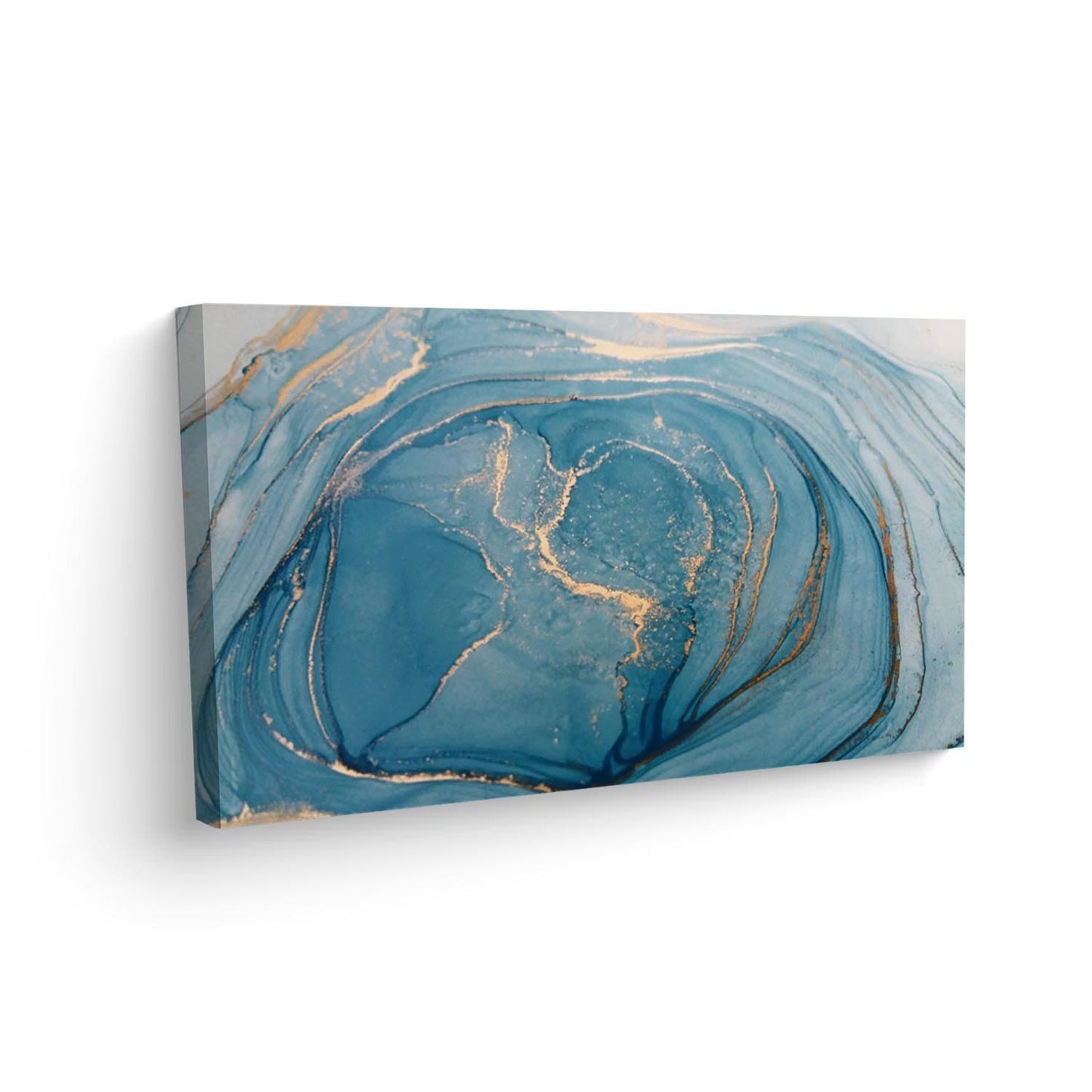 Canvas Textura Azul - Dorada - Maxigráfica Shop