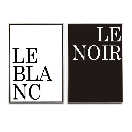 Le Blanc Le Noir Set Decorativo - Maxigráfica Shop