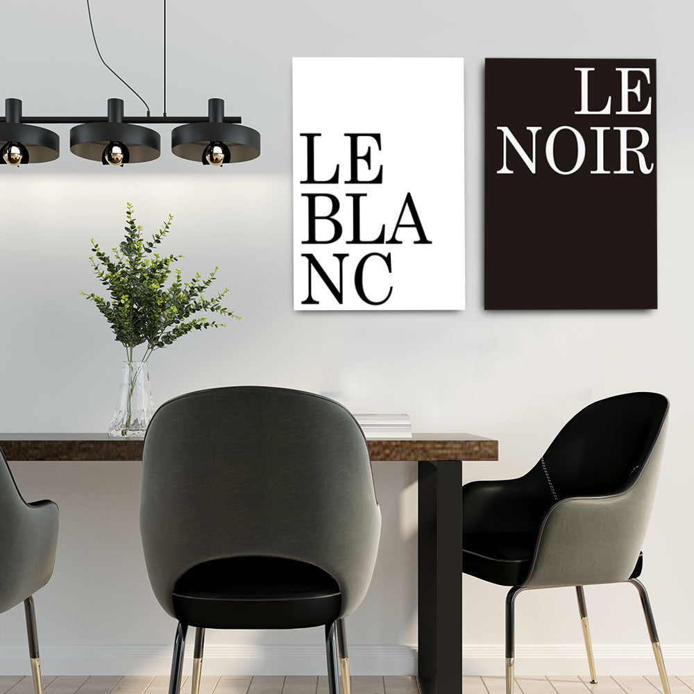 Le Blanc Le Noir Set Decorativo - Maxigráfica Shop