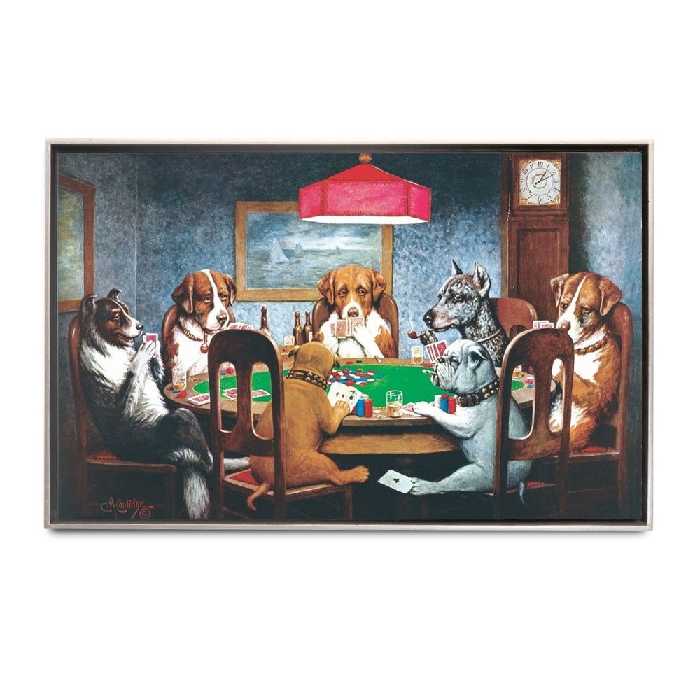 Perros jugando Póker Cuadro decorativo - Maxigráfica Shop