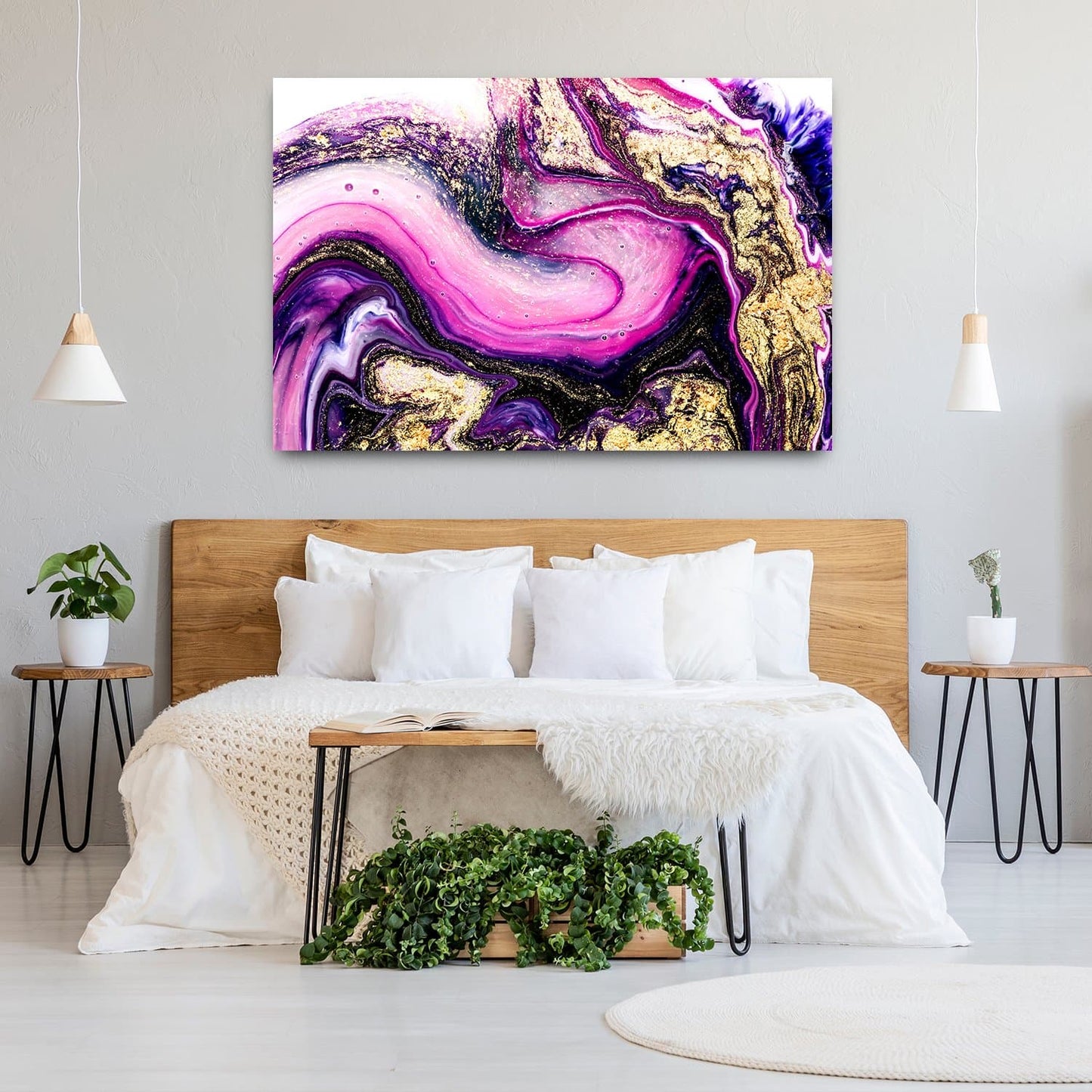 Canvas textura púrpura elegancia - Maxigráfica Shop